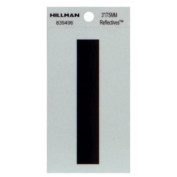 Hillman 3" Blk I Thin Adhesive 839496